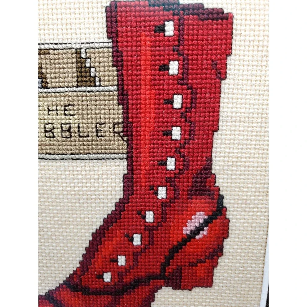Vintage Framed Cross Stitch 